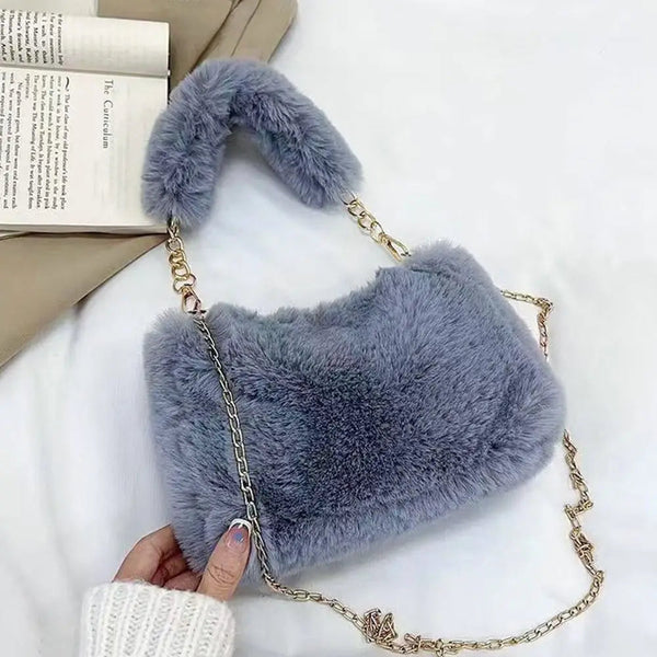 Chic Plush Shoulder Bag