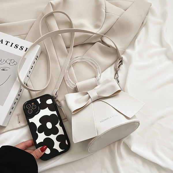 Chic Bow Bucket Bag