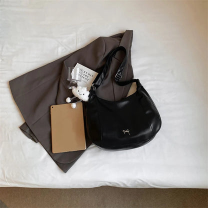 2024 Summer New Large Capacity Underarm Shoulder Bag Crossbody Bag Women's Fashion Backpack Comes with a Small Doll as a Gift 