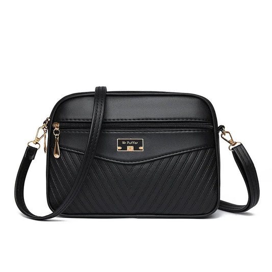 2024 New Summer Women's Handbag Skew Cross Underarm Bag with Foreign Trade Printing One Shoulder Small Square Bag 