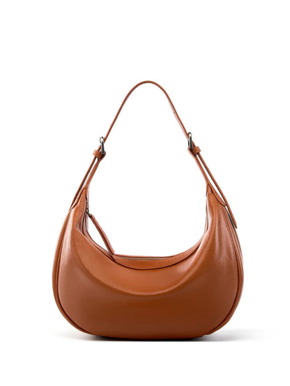Motingsome Hobo Bag Woman Genuine Leather Handbag 2025 New Vegetable-tanned Cowhide Purses Large-capacity Niche Underarm Bags 