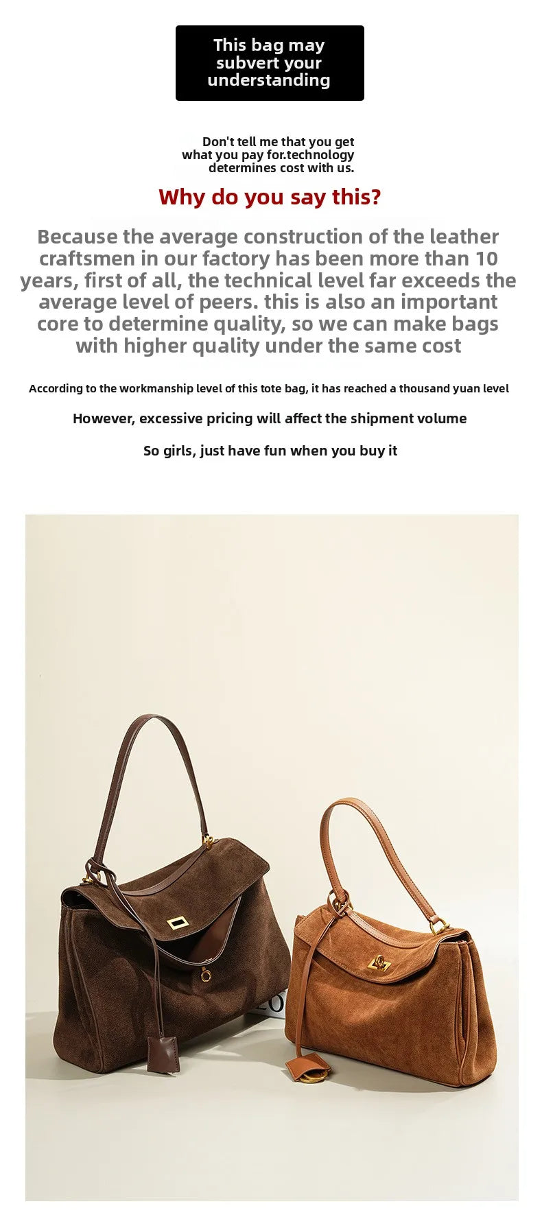 Rodeo bag women's genuine leather Kelly tote bag frosted cowhide large capacity single shoulder hand-held armpit bag 