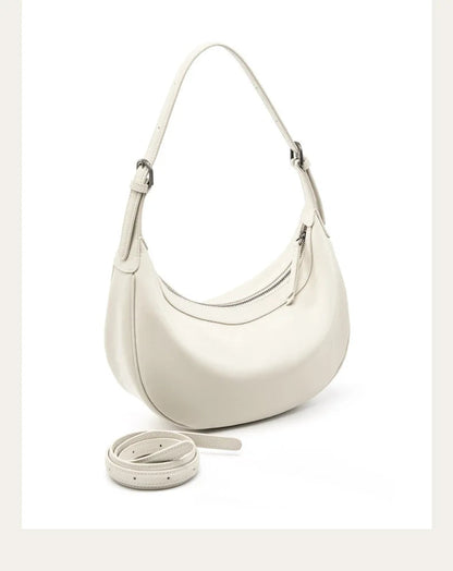 Motingsome Hobo Bag Woman Genuine Leather Handbag 2025 New Vegetable-tanned Cowhide Purses Large-capacity Niche Underarm Bags 