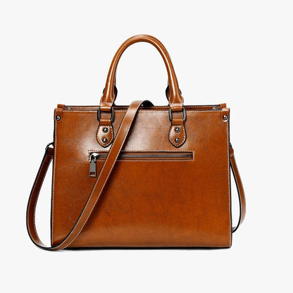Women Handbag Cross body Shoulder Tote Bag Genuine Leather Shopping Fashion Office Female Real Cowhide Messenger Top Handle Bags 