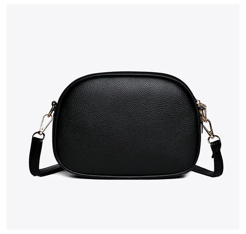 Veloria™ Round PU Messenger Bag 