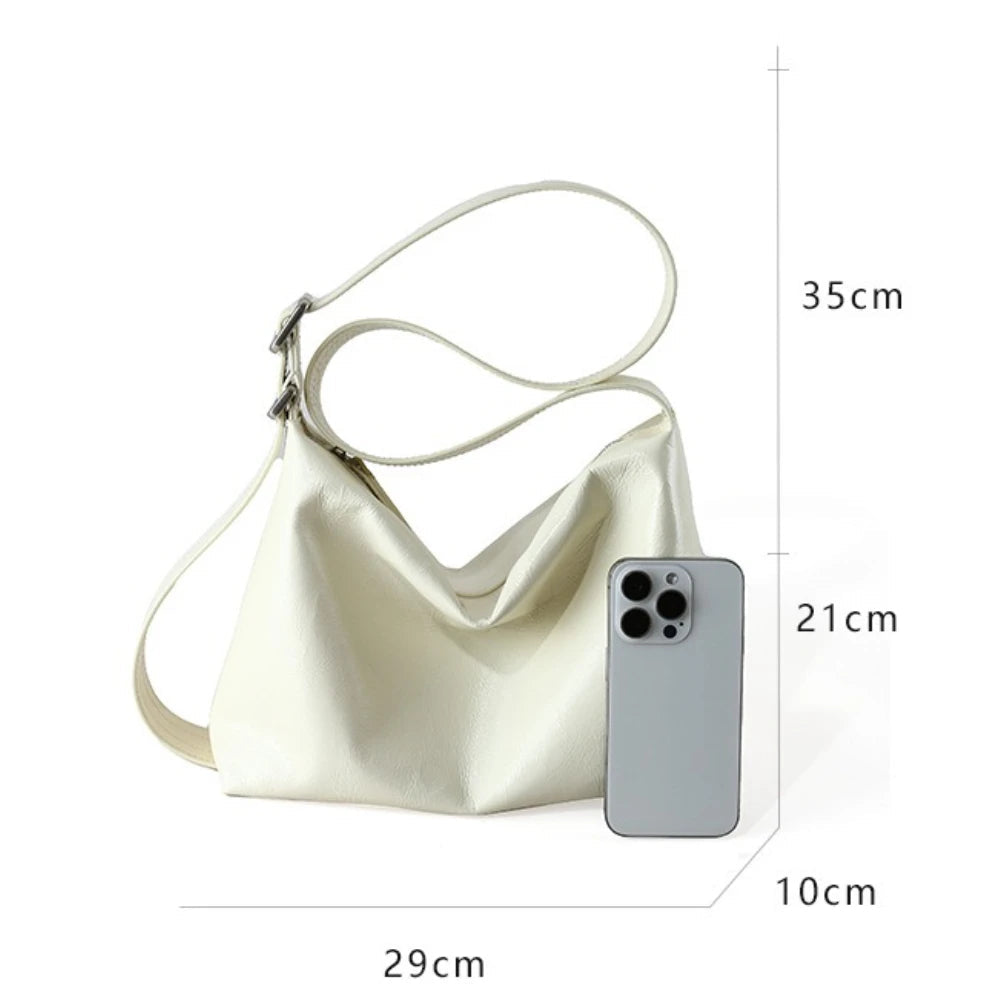 Veloria™ Genuine Leather Shoulder Satchel 