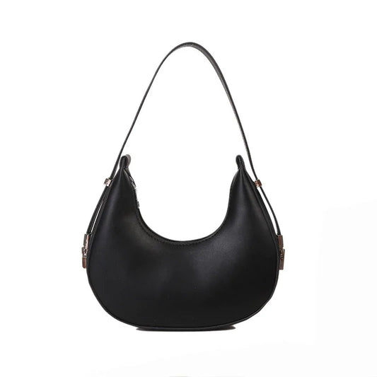 Underarm Tote Bags for Women Luxury Half Moon Hobo Bag Lady Brand Shoulder Bags PU Leather Armpit Clutch Handbag and Purse 