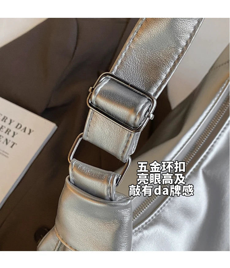 2024 Summer New Large Capacity Underarm Shoulder Bag Crossbody Bag Women's Fashion Backpack Comes with a Small Doll as a Gift 