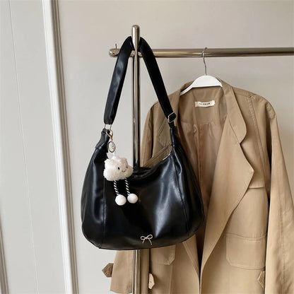 2024 Summer New Large Capacity Underarm Shoulder Bag Crossbody Bag Women's Fashion Backpack Comes with a Small Doll as a Gift 