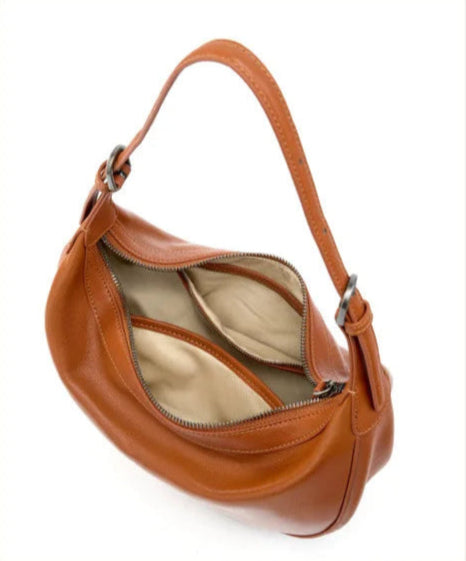 Motingsome Hobo Bag Woman Genuine Leather Handbag 2025 New Vegetable-tanned Cowhide Purses Large-capacity Niche Underarm Bags 