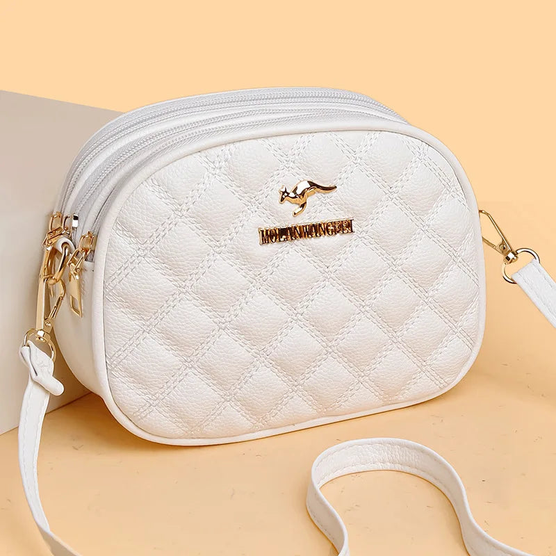 Veloria™ Round PU Messenger Bag 