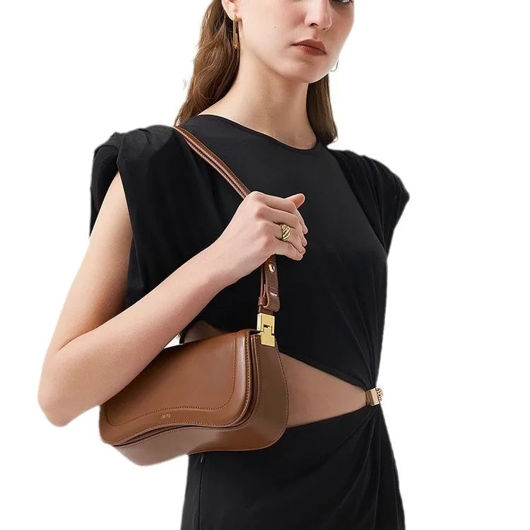 JW PEI Women's Fashion Adjustable Crossbody Shoulder Bag Retro Underarm Saddle Bag 