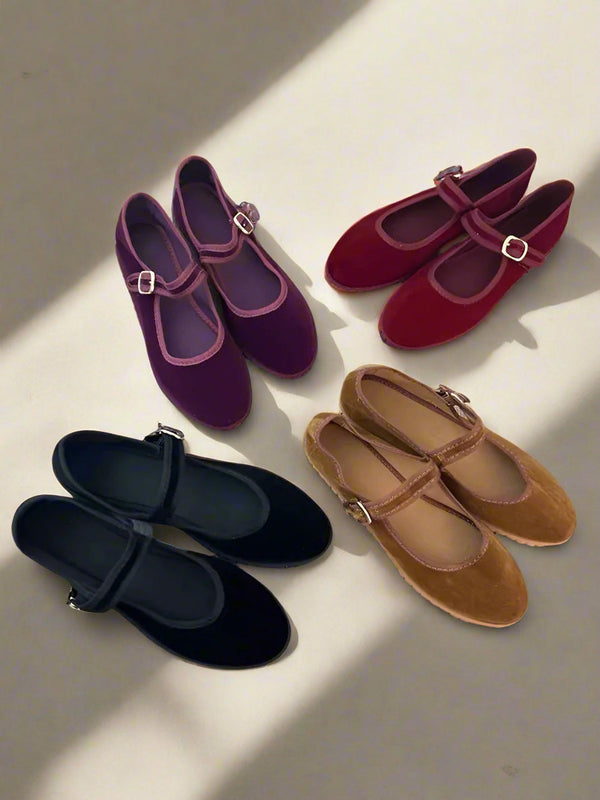 Veloria Velvet Ballet Flats™
