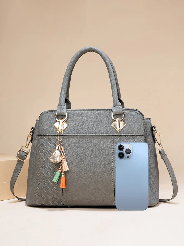 Fashionable Embroidered Handbag for Women, Crossbody, Flow, Su, Large Capacity Women's Shoulder Bag 