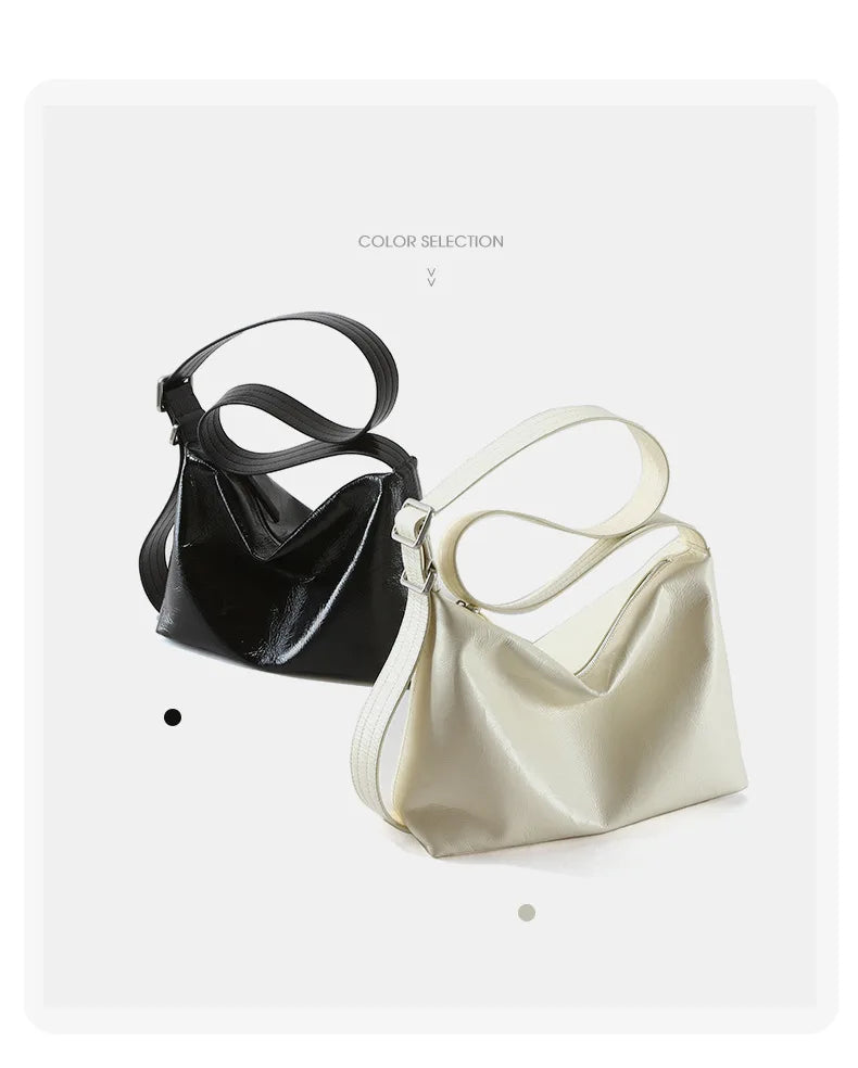 Veloria™ Genuine Leather Shoulder Satchel 