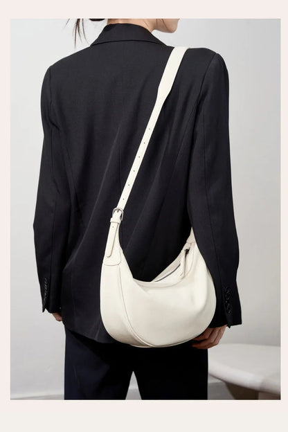 Motingsome Hobo Bag Woman Genuine Leather Handbag 2025 New Vegetable-tanned Cowhide Purses Large-capacity Niche Underarm Bags 