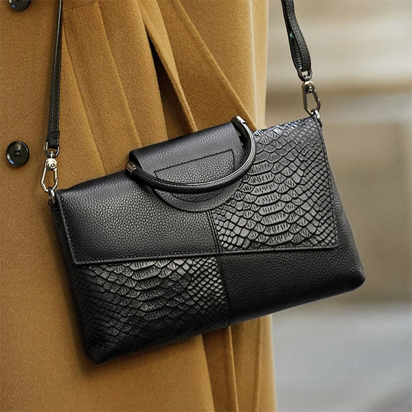 Elegant Alligator Crossbody Bag 