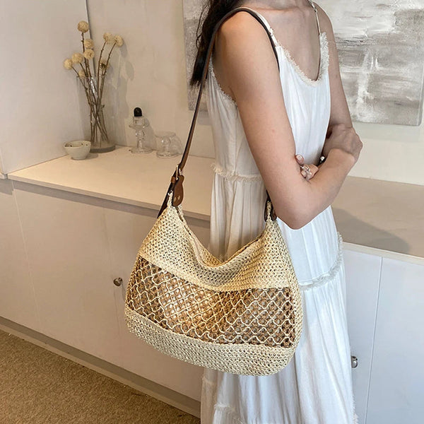 Stylish Summer Straw Tote