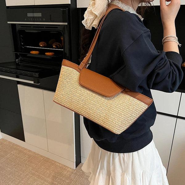 Chic Woven Tote Bag 