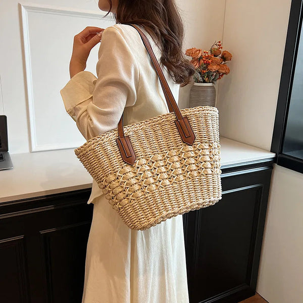 Chic Summer Straw Tote